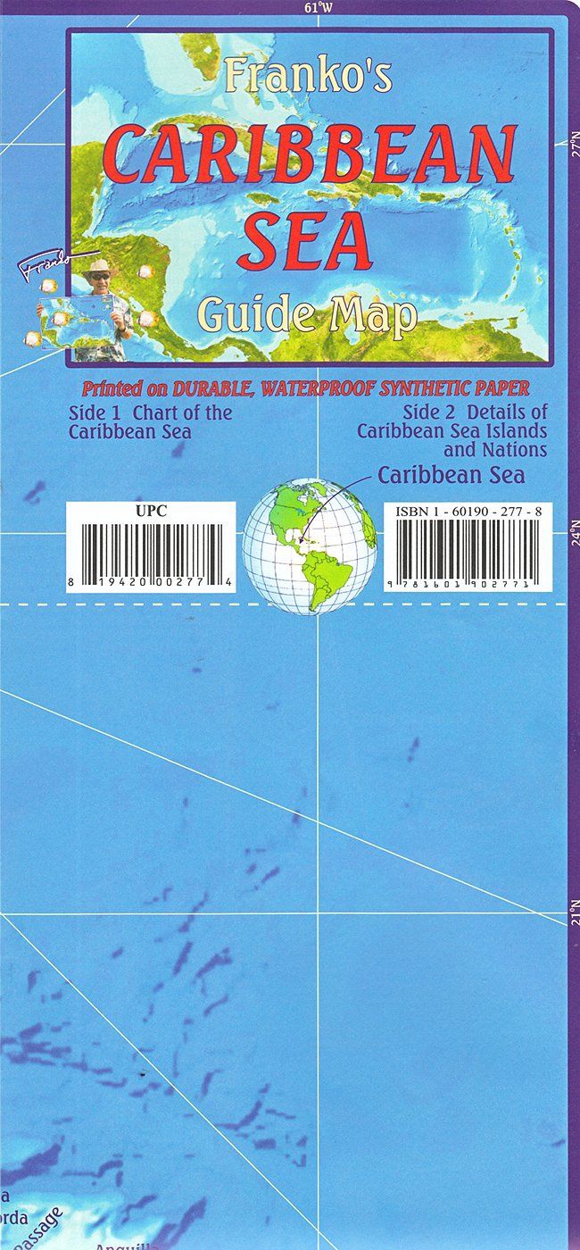 Franko's Caribbean Sea Guide Map