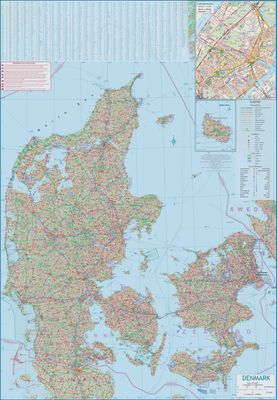 Faroe Islands &amp; Denmark Map · ITMB
