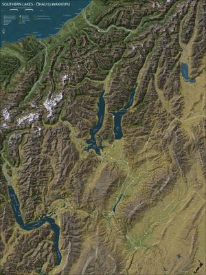 Southern Lakes Wall Map · Geographx