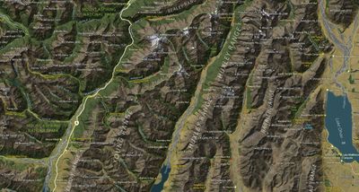 Southern Lakes Wall Map · Geographx