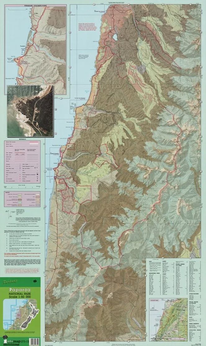 Parkmap Paparoa 1990