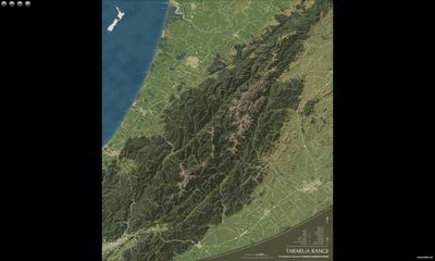 Tararua Range Wall Map · Geographx