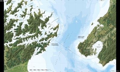 Cook Strait Wall Map · Geographx
