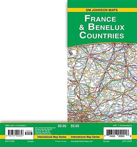 France &amp; Benelux Map · GM Johnson