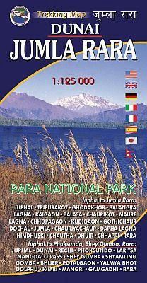 Dunai Jumla Rara Trekking Map | Nepa