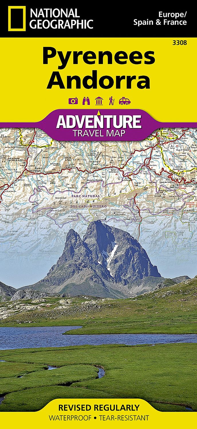Pyrenees &amp; Andorra Map · Nat Geo