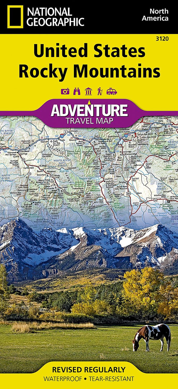 United States Rocky Mountains Map · Nat Geo