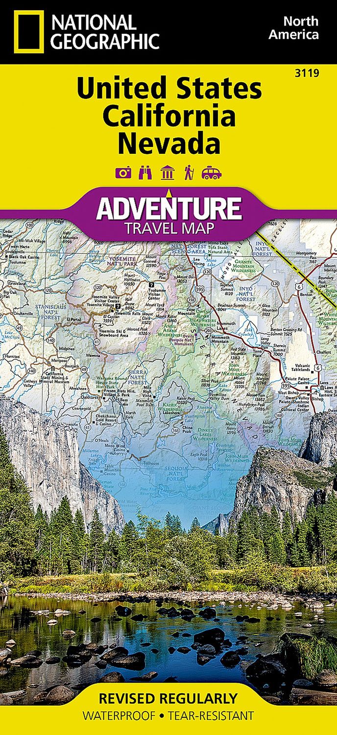 California &amp; Nevada Map · Nat Geo