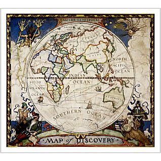 Map of Discovery, Eastern Hemisphere · Nat Geo