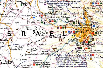 Holy Land Wall Map · Nat Geo