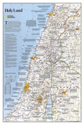 Holy Land Wall Map · Nat Geo
