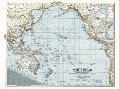 WWII Pacific Theater Map · Nat Geo
