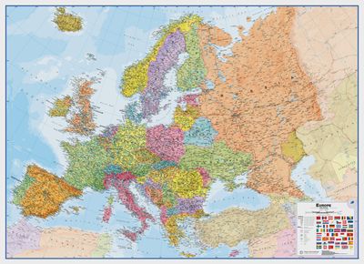 Europe Wall Map · Maps Intl