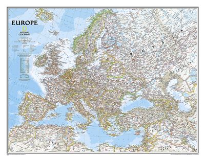 Europe Wall Map · Nat Geo