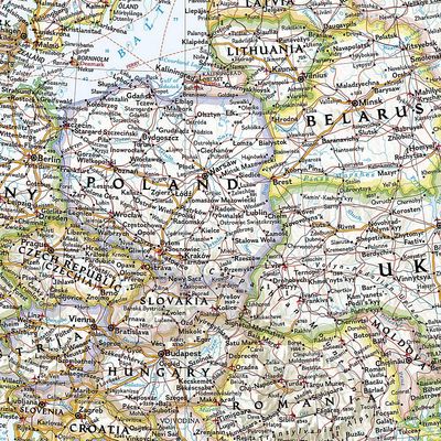 Europe Wall Map · Nat Geo