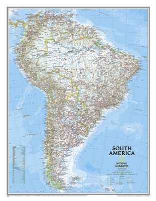 South America Wall Map · Nat Geo
