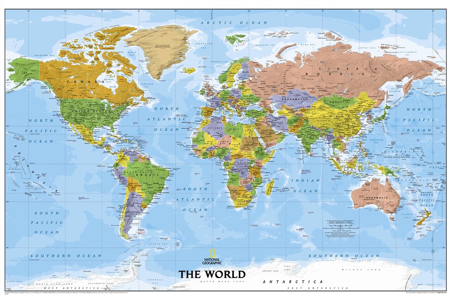 World Explorer Map · Nat Geo
