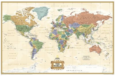 World Explorer Map, Executive · Nat Geo