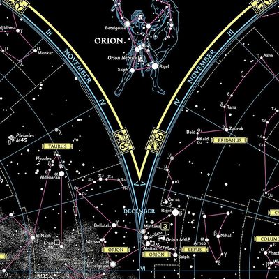 The Heavens Wall Map · Nat Geo
