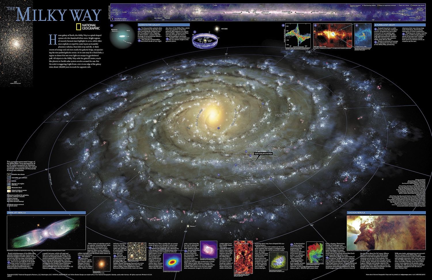 Milky Way Wall Map · Nat Geo