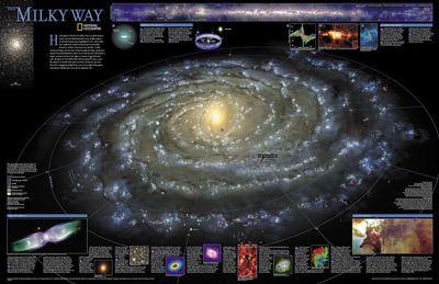 Milky Way Wall Map · Nat Geo