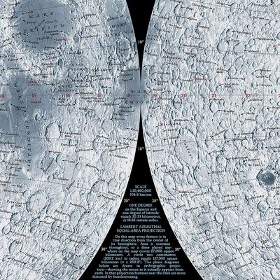 Moon Wall Map · Nat Geo