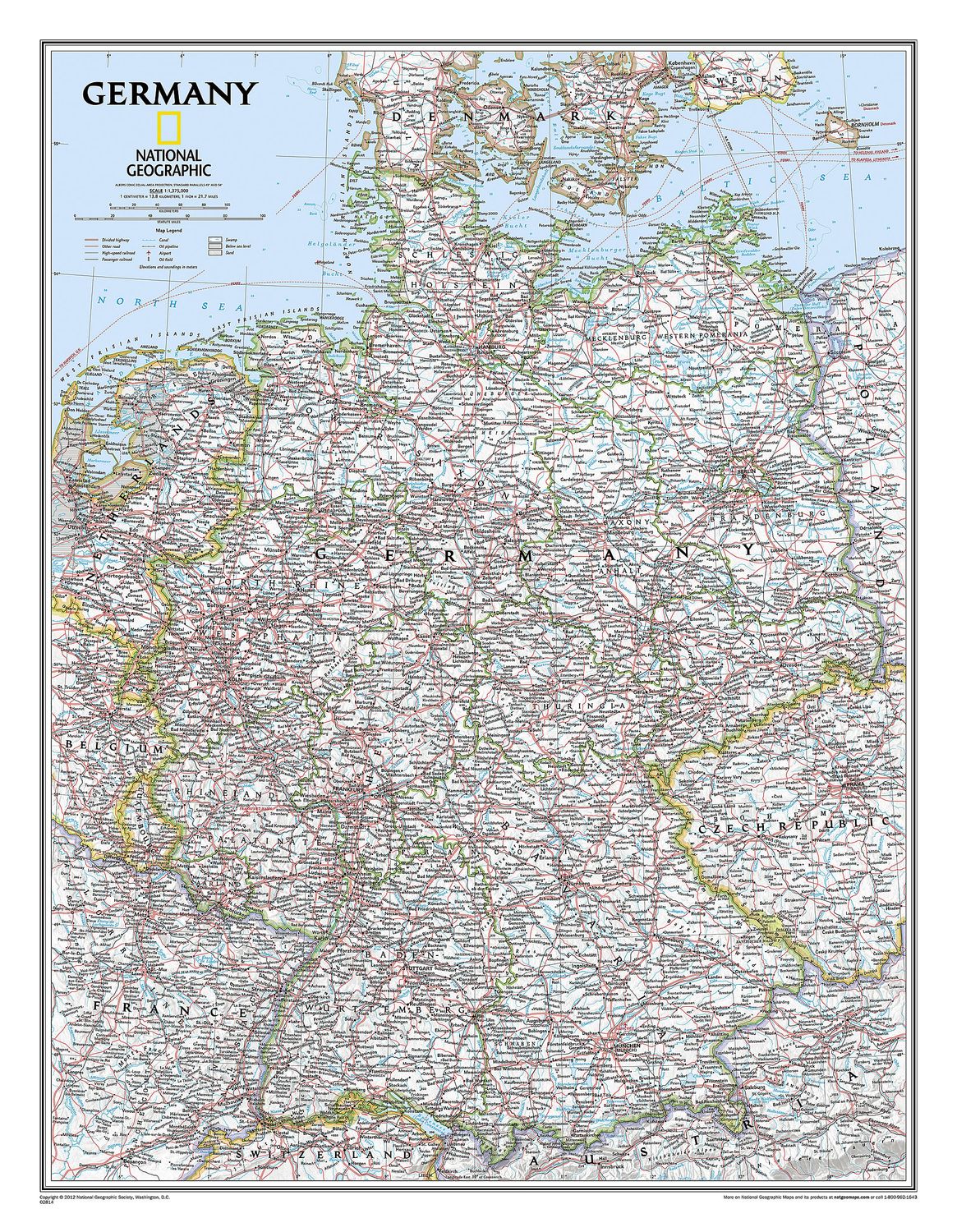 Germany Wall Map · Nat Geo