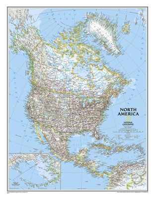 North America Wall Map · Nat Geo