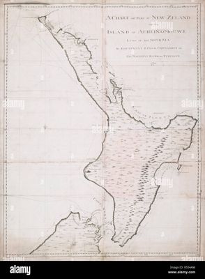 James Cook  - Copy of 1770 Chart. North Island