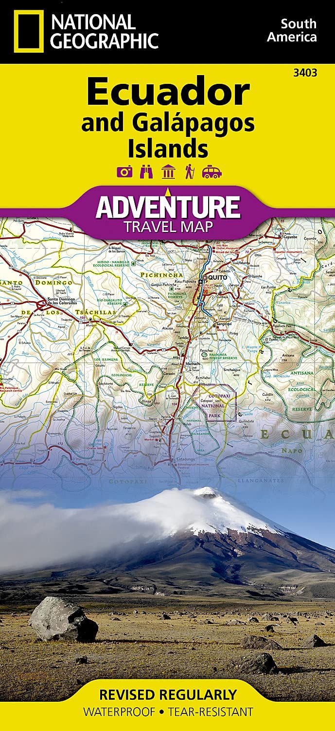 Ecuador &amp; Galápagos Islands Map · Nat Geo