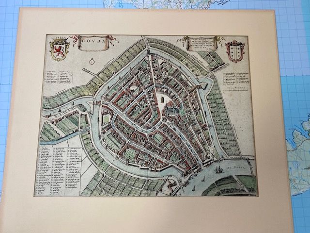 Rare 1649 map of Gouda