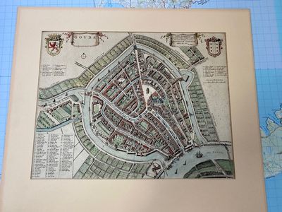Rare 1649 map of Gouda