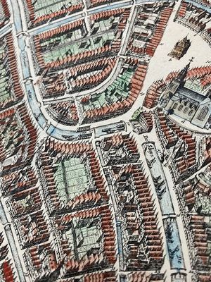 Rare 1649 map of Gouda