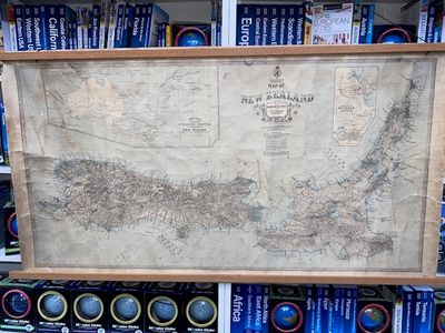 Rare New Zealand Map 1921