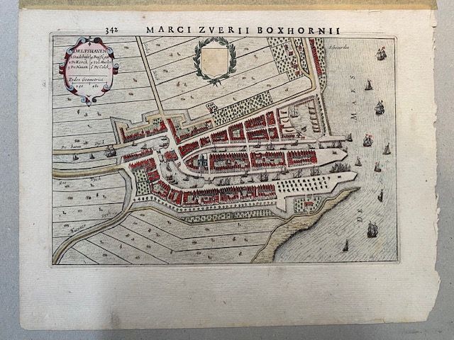 1649 Map  - Delfshaven by Joan Blaeu