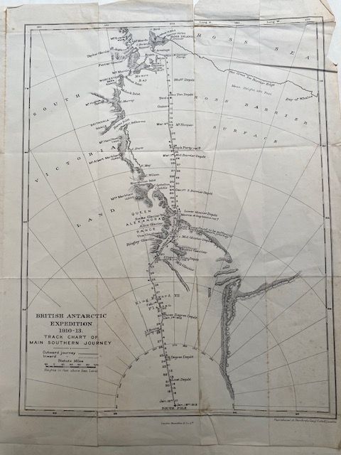 Detailed Map of the British Antarctic Expedition (1910-13)