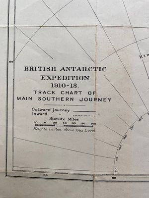 Detailed Map of the British Antarctic Expedition (1910-13)