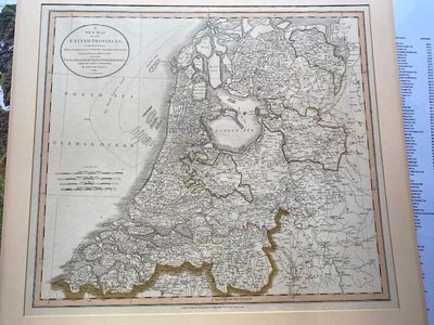 "A New Map of the United Provinces" 1799 John Cary