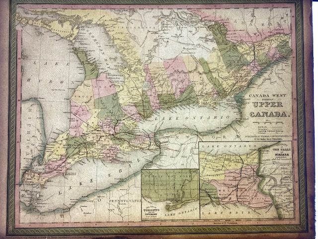 1854 Mitchell Map of Canada West