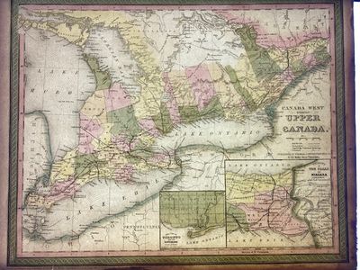1854 Mitchell Map of Canada West