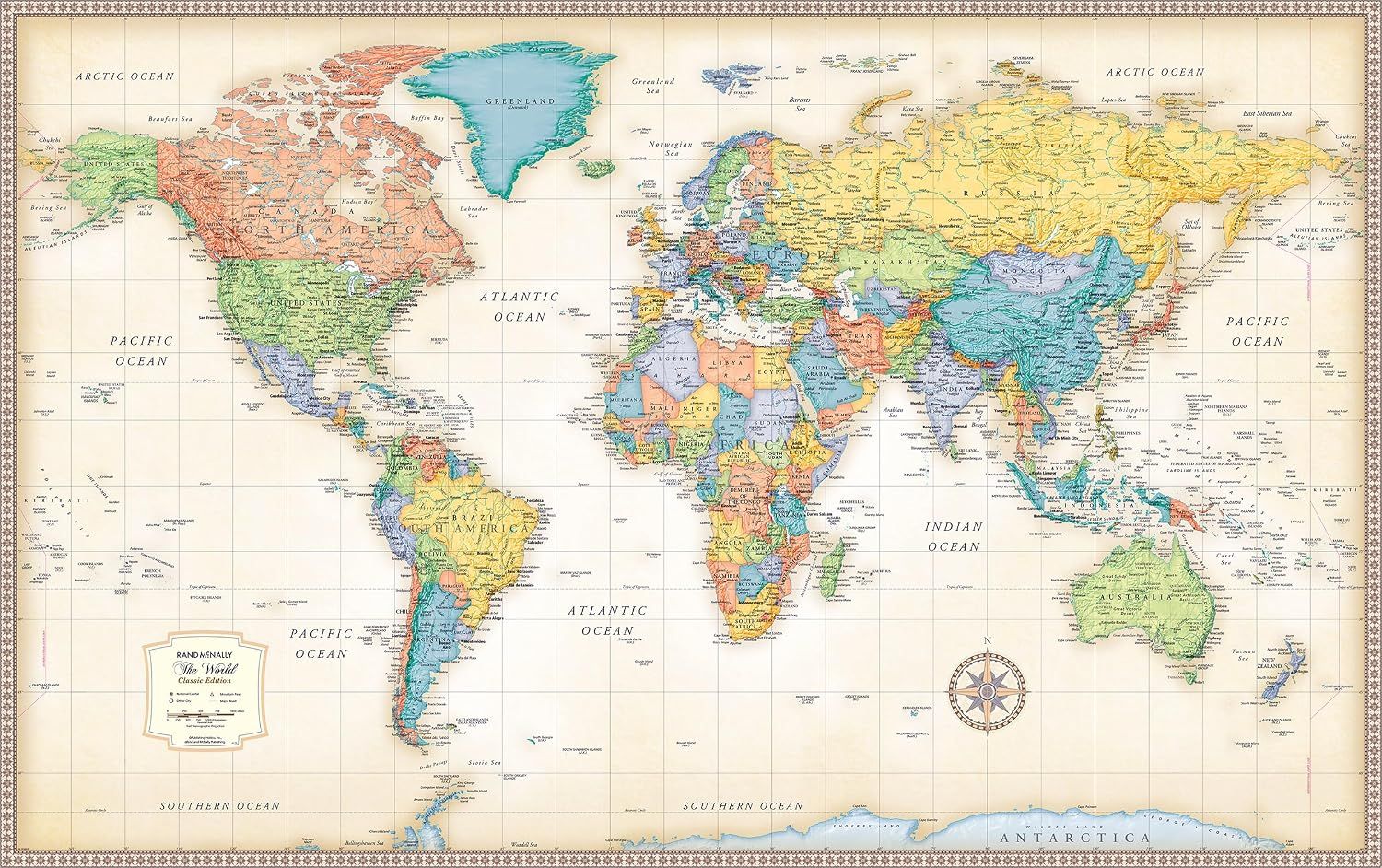 Classic World Map · Rand McNally