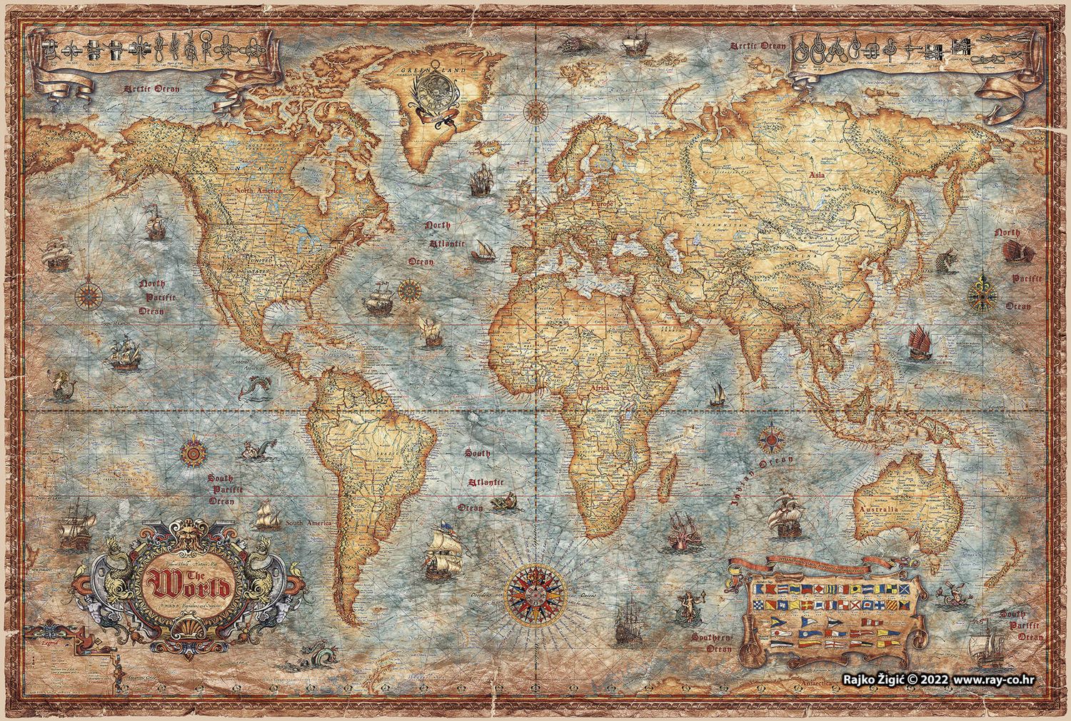 Nautical World Map · Ray&amp;co