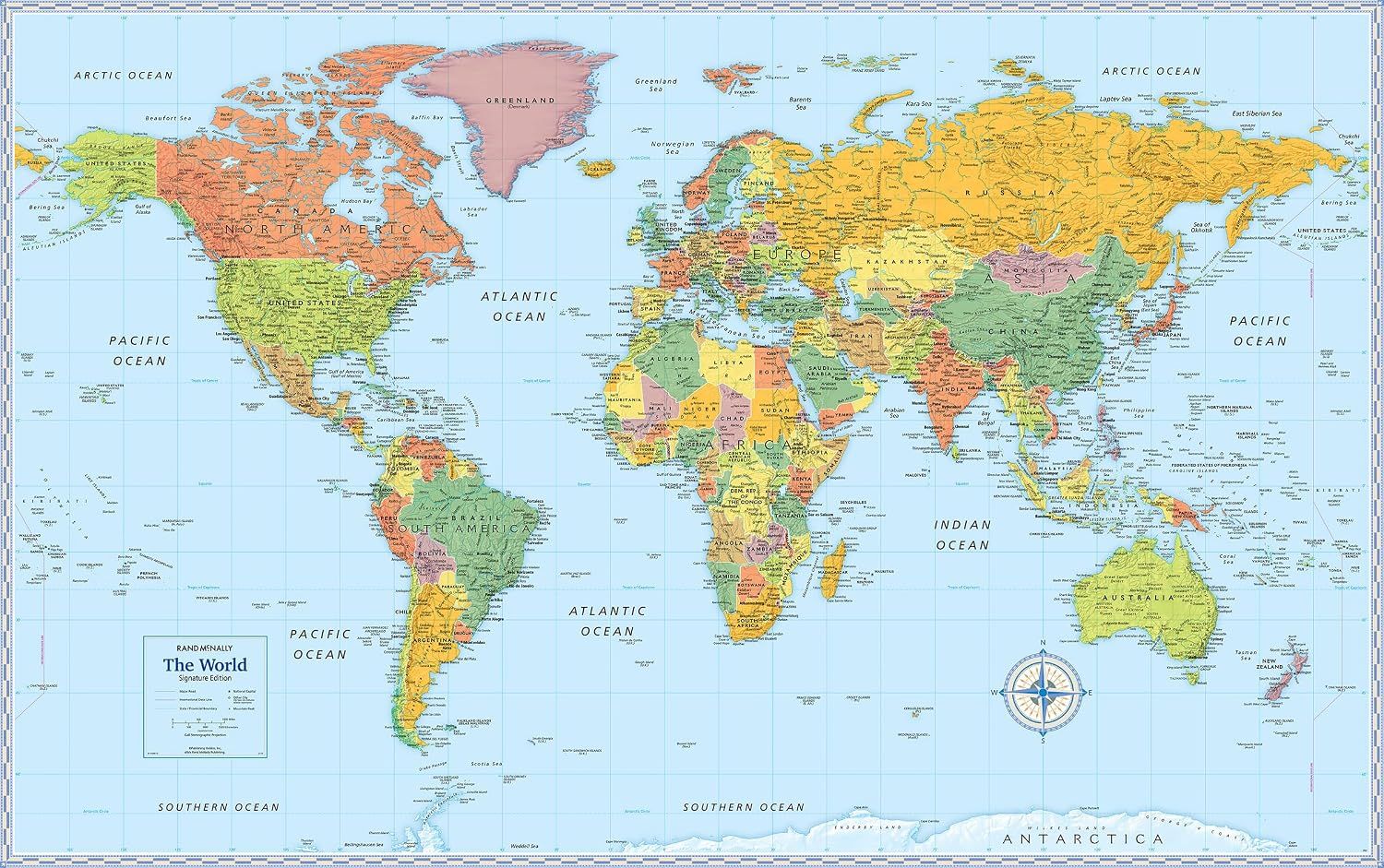 Signature World Map · Rand McNally
