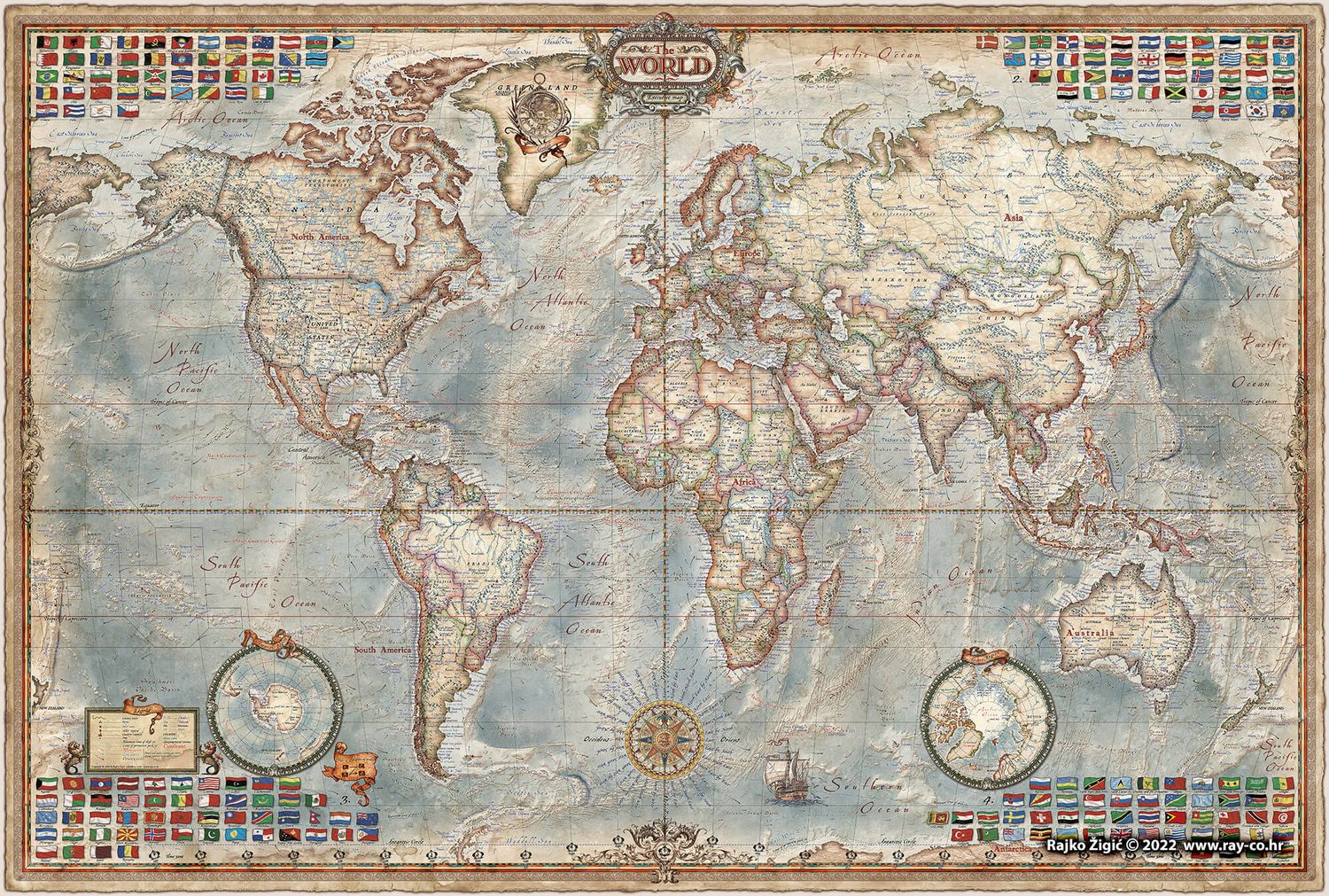 Executive World Map · Ray&amp;co