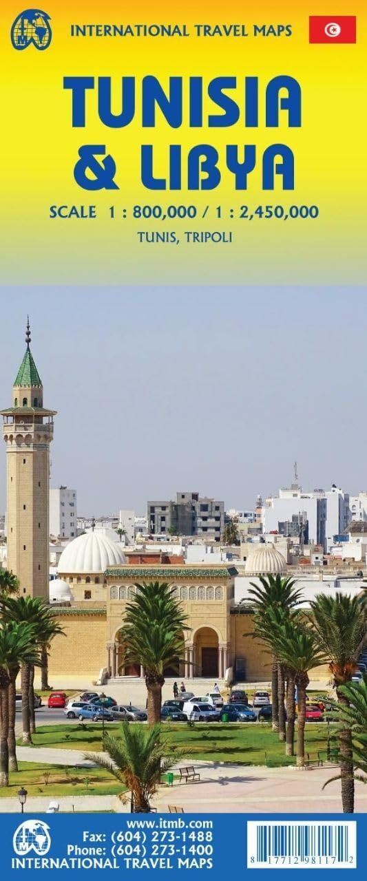 Libya &amp; Tunisia Map · ITMB (2025)