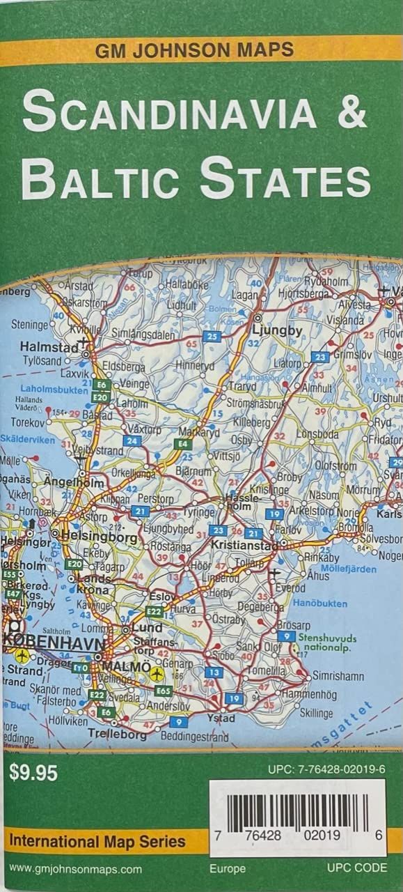 Scandinavia &amp; Baltic States Map · GM Johnson