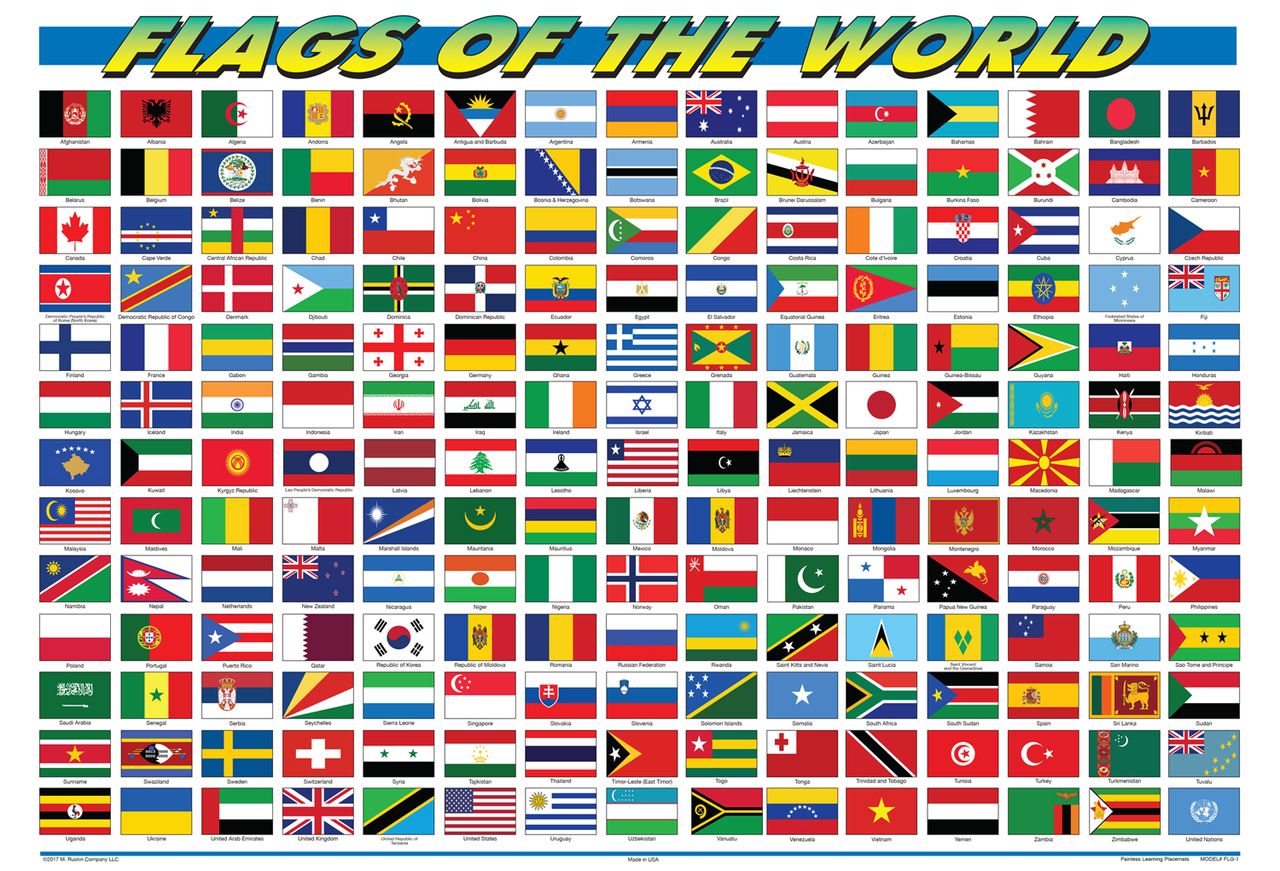 Flags of the World Placemat