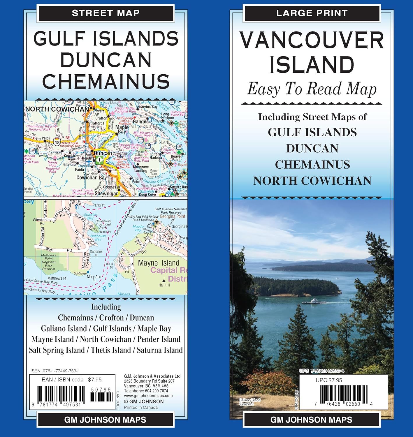 Vancouver Island Map · GM Johnson
