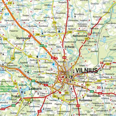 Baltic States Map · Freytag &amp; Berndt