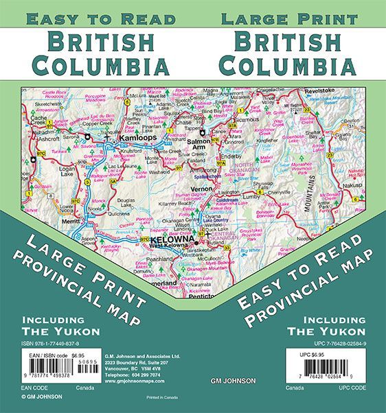 British Columbia Map · GM Johnson